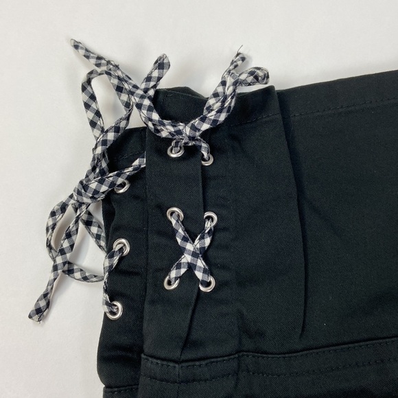 TALBOTS Petites Stretch Black Ankle Cropped Black Career Trouser Pants - Picture 9 of 11